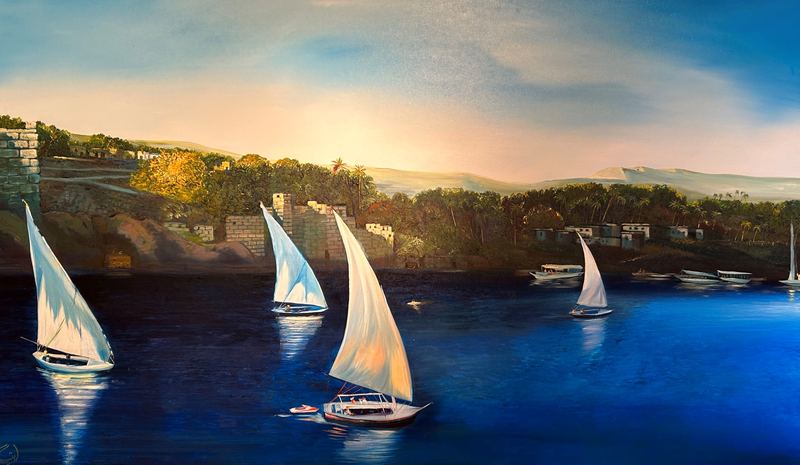 Feluccas at Sunset